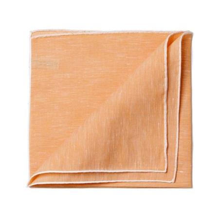 Les pochettes de costume &raquo; Les couleurs &raquo; Pochette lin bord blanc