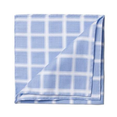 Les pochettes de costume &raquo; Les couleurs &raquo; Pochette à carreaux satin