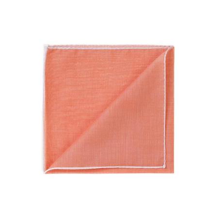 Les pochettes de costume &raquo; Les couleurs &raquo; Mouchoir à bord blanc col. orange vif