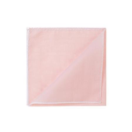Les pochettes de costume &raquo; Les couleurs &raquo; Mouchoir à bord blanc col. rose clair