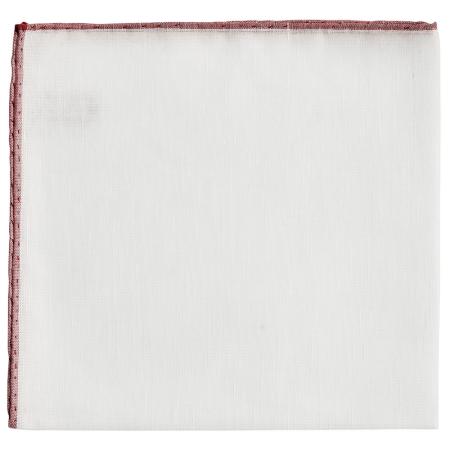 Les pochettes de costume &raquo; Les blancs &raquo; Pochette bordure couleur