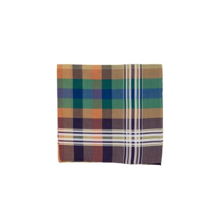 Les pochettes de costume &raquo; Les couleurs &raquo; Pochette madras bleu