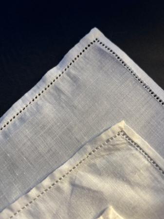 Les pochettes de costume &raquo; Les blancs &raquo; Pochette lin jour venise